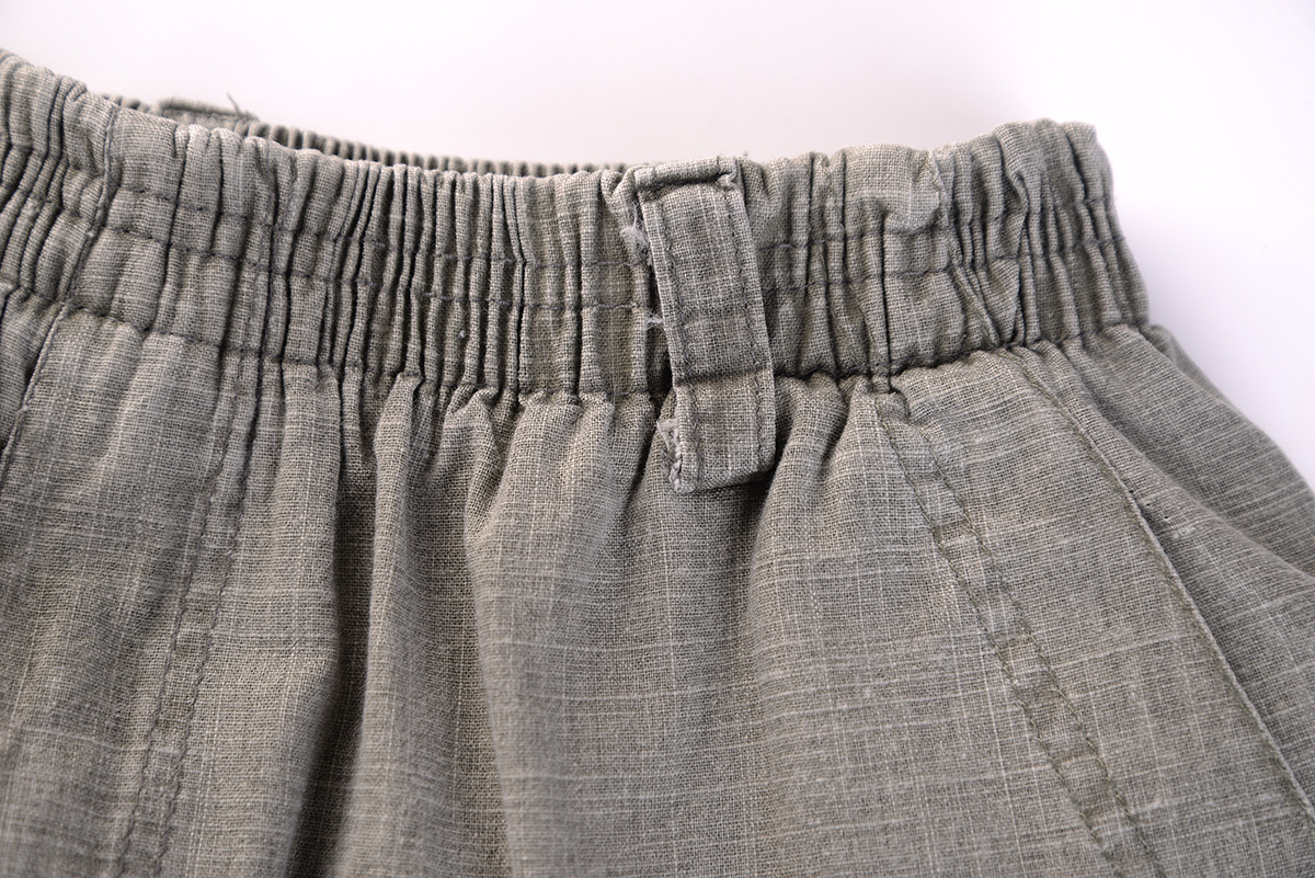 Title 8, Pantaloni casual in cotone elasticizzato a vita...