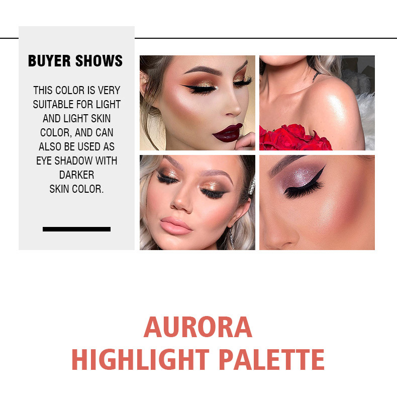 Title 10, 5-Farben Highlight- und Kontur-Palette für drei...