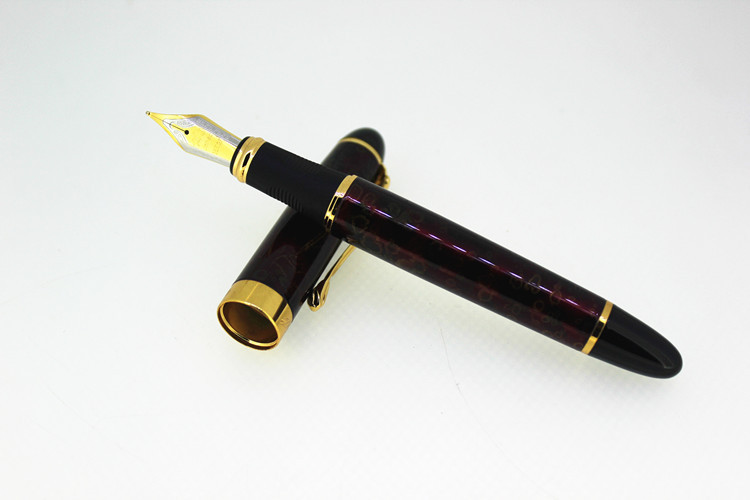 Title 3, Full Metal Fountain Pen With Golden Clip Luxur...