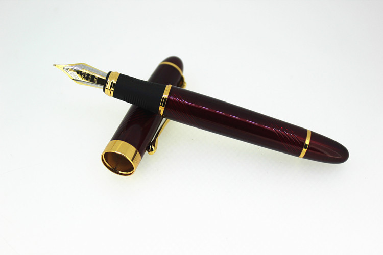 Title 4, Full Metal Fountain Pen With Golden Clip Luxur...