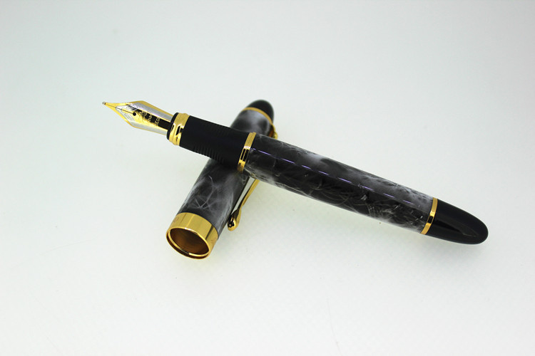 Title 6, Full Metal Fountain Pen With Golden Clip Luxur...