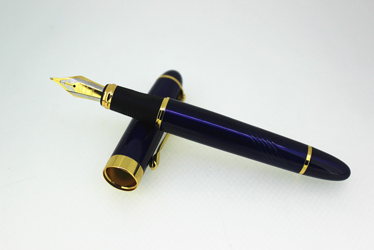 Title 14, Full Metal Fountain Pen With Golden Clip Luxur...