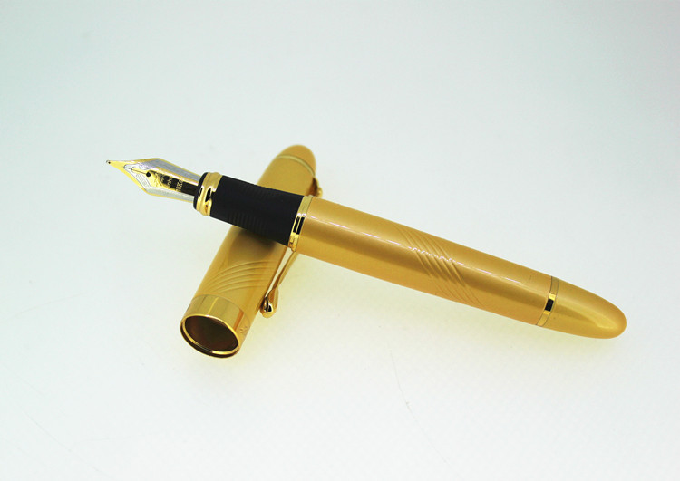 Title 16, Full Metal Fountain Pen With Golden Clip Luxur...