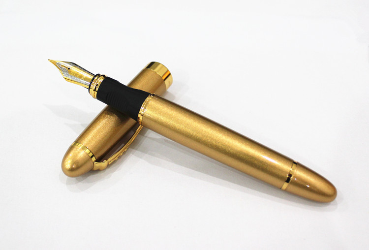 Title 17, Full Metal Fountain Pen With Golden Clip Luxur...