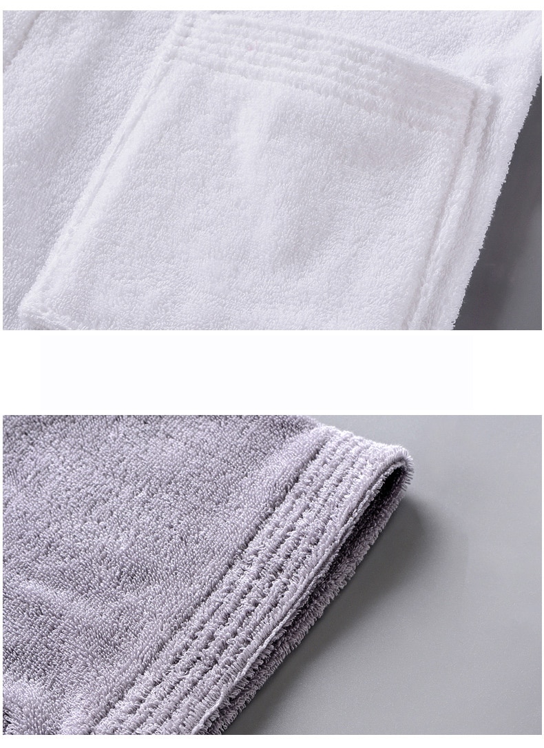 Title 13, Cotton Bathrobe Thick Towel Material With Hood