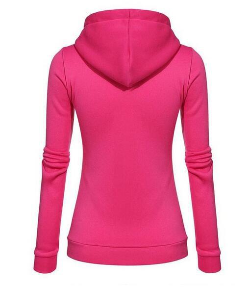 Title 10, Solid Color Fleece Irregular Diagonal Zipper Sw...