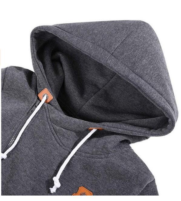 Title 11, Solid Color Fleece Irregular Diagonal Zipper Sw...