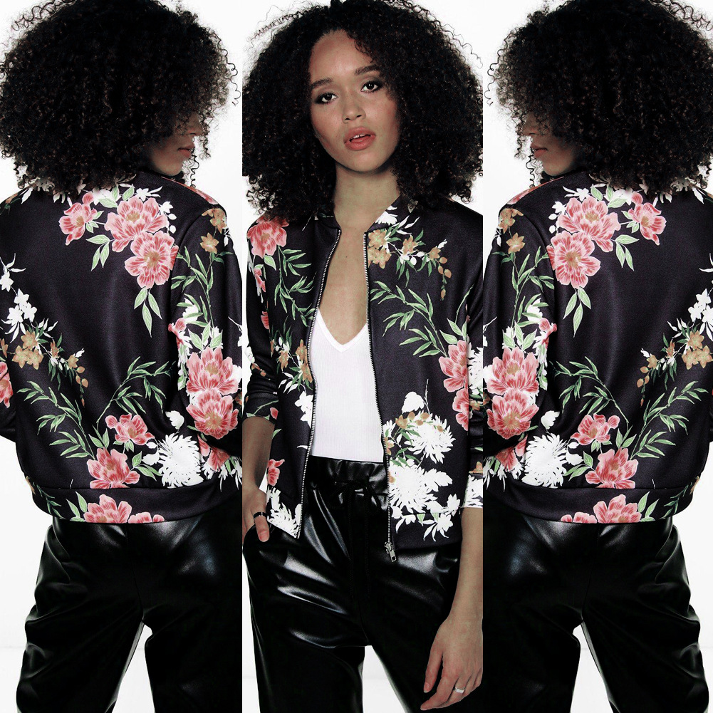 Title 1, Long sleeve digital print womens jacket jacket