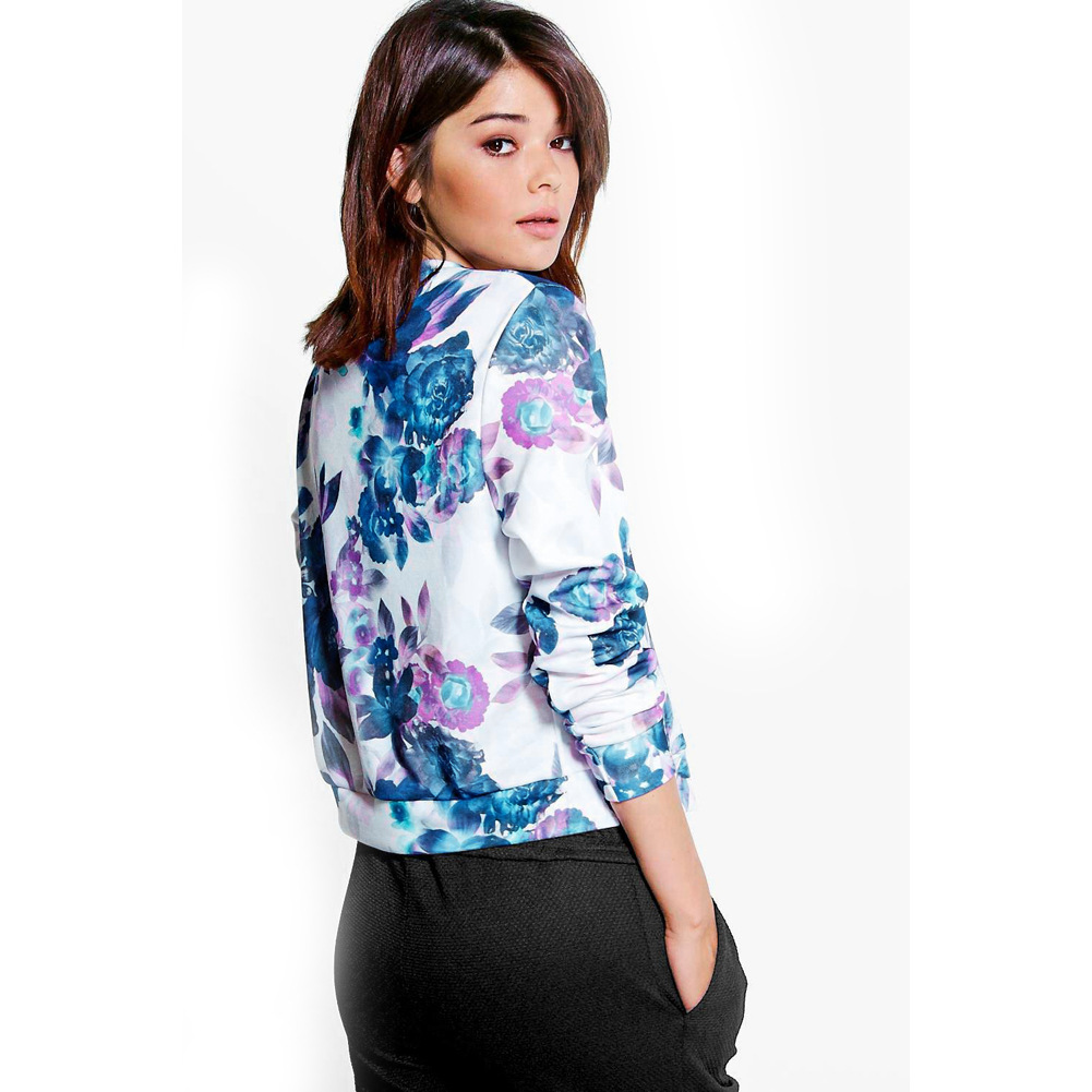 Title 5, Long sleeve digital print womens jacket jacket