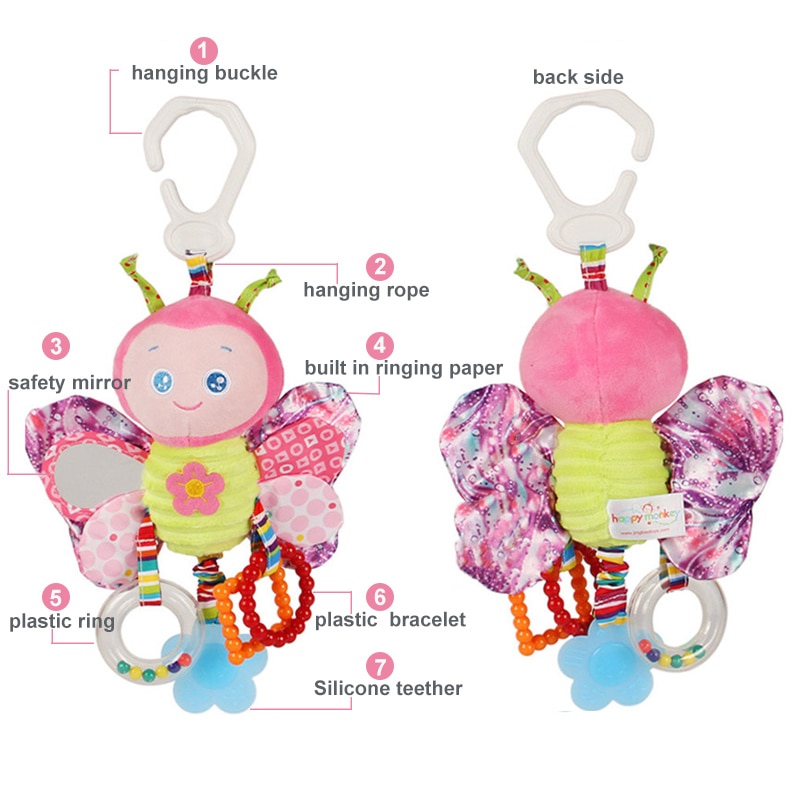 BleuRibbon Baby Stroller Crib Hanging Toy