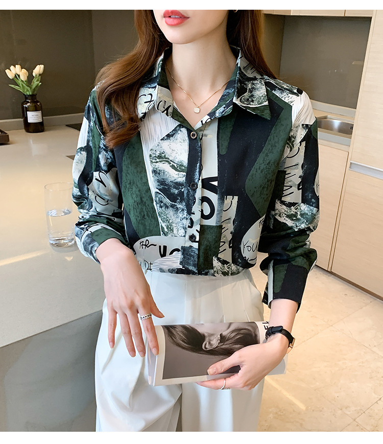 Title 11, Printed Long-sleeved Shirt Women Loose Design B...