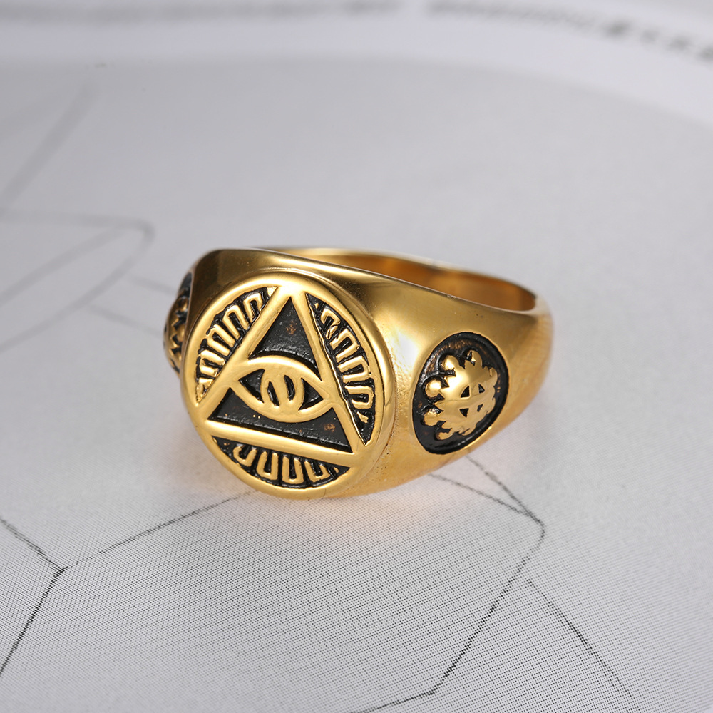 all seeing eyes masonic rings