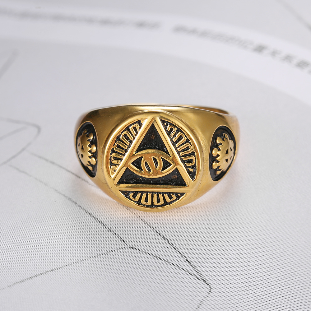 all seeing eyes masonic rings