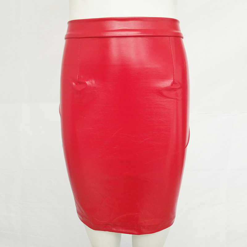 Title 8, High waist PU skirt with hip zipper, perfect fo...