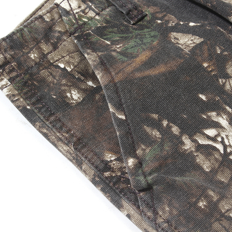 Title 5, Herren Leaf Camouflage Stitching Flared Overall...