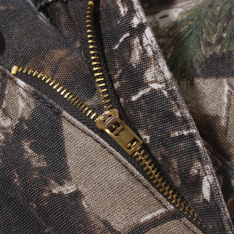 Title 7, Heren Leaf Camouflage Stitching Flared Overalls...