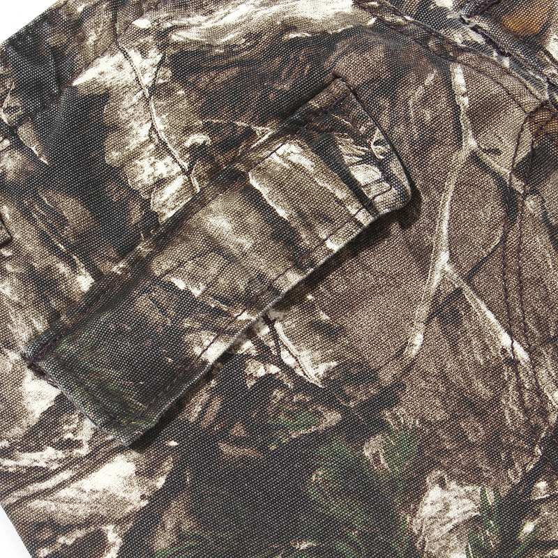 Title 9, Heren Leaf Camouflage Stitching Flared Overalls...