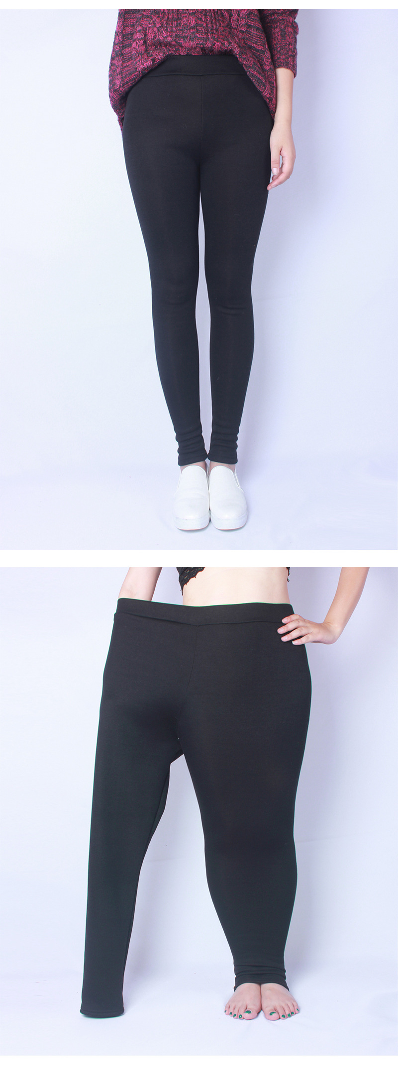 Title 6, Leggings de veludo Plus Size