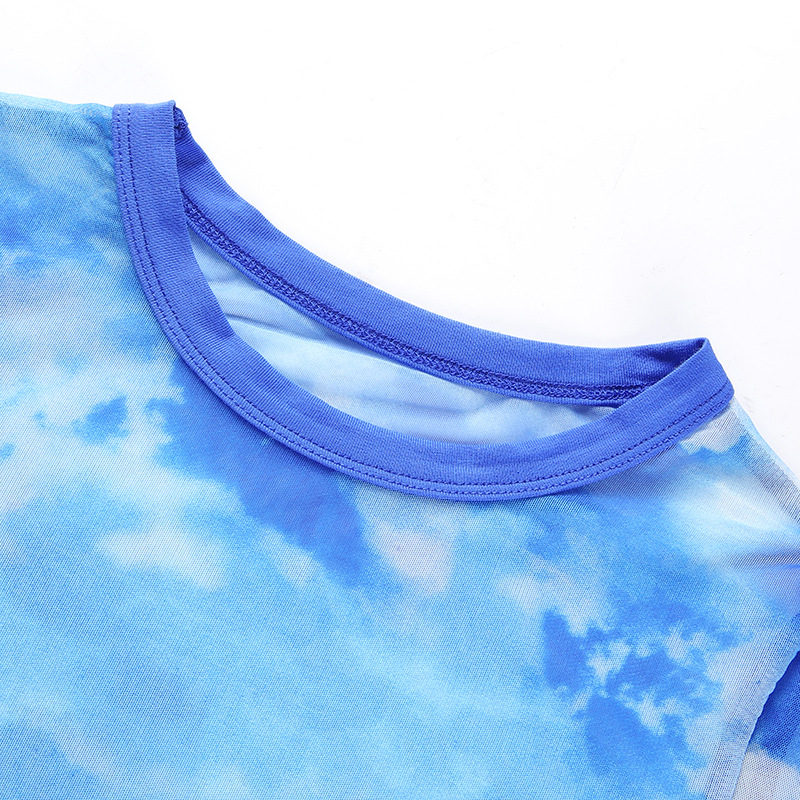 Title 5, Digital Print Blue Sky Baiyun Print Top Breatha...