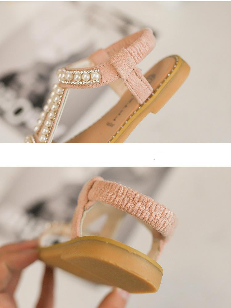 Title 8, Summer Girls Pearl Toe Princess Sandals