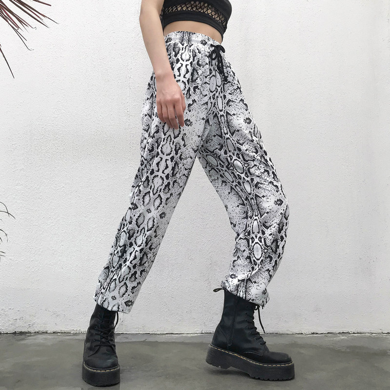 Title 3, Snake print loose slimming pants