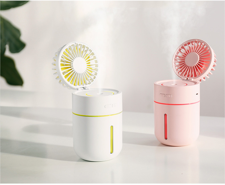 Title 1, 2-in-1 humidification spray fan