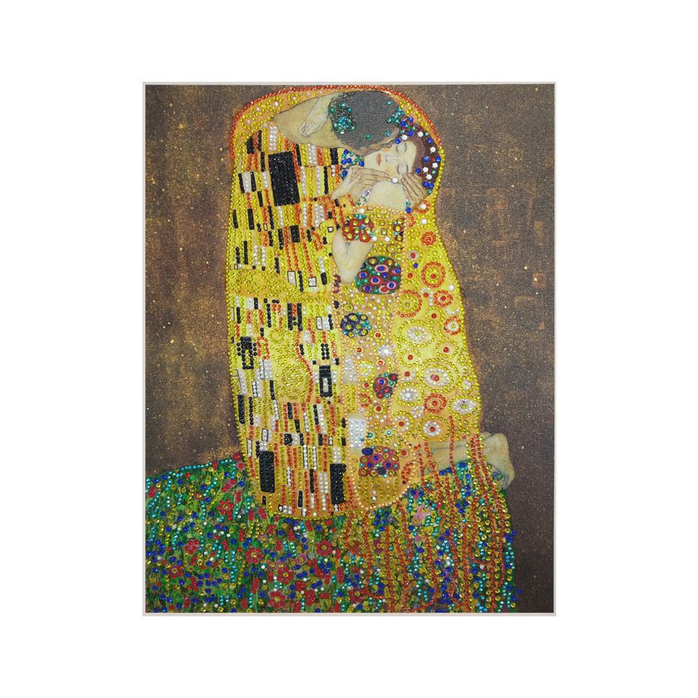 Title 5, Klimts "De Kus" diamant schilderen in speciale...