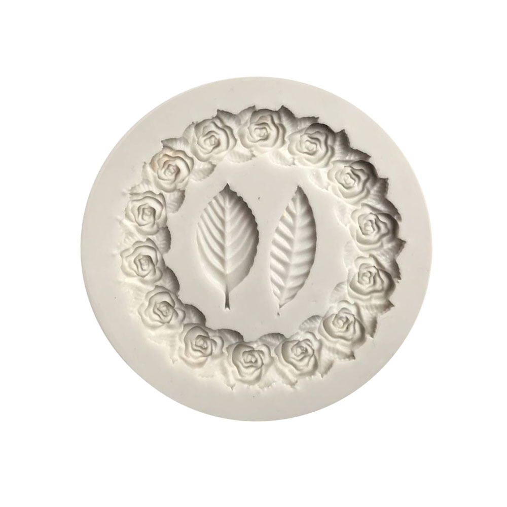 Title 3, Lace Leaf Liquid Silica Mould Cake DIY Chocolat...