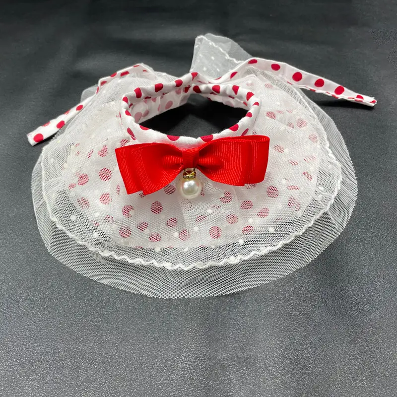 Pet Fashion Collar Bow Polka Dots