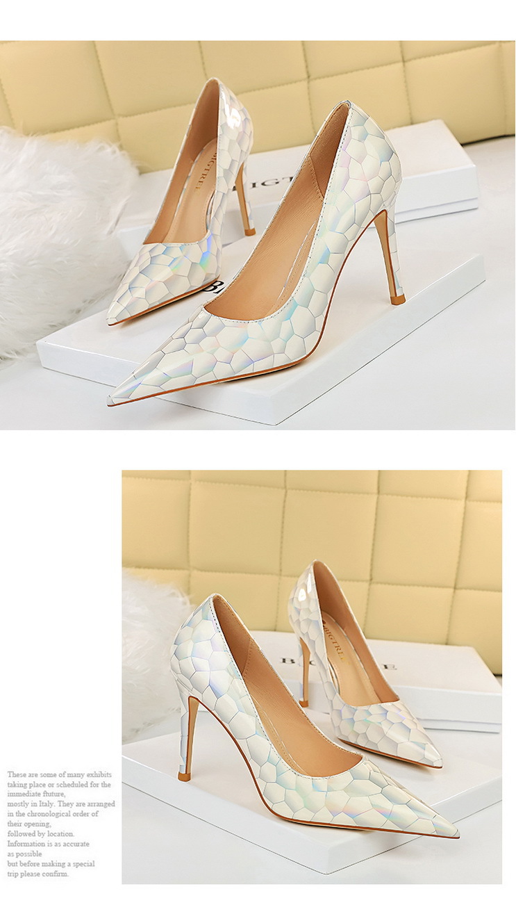 Title 9, Sexy Stiletto Pumps Pointed Toe Metal Stone Pat...