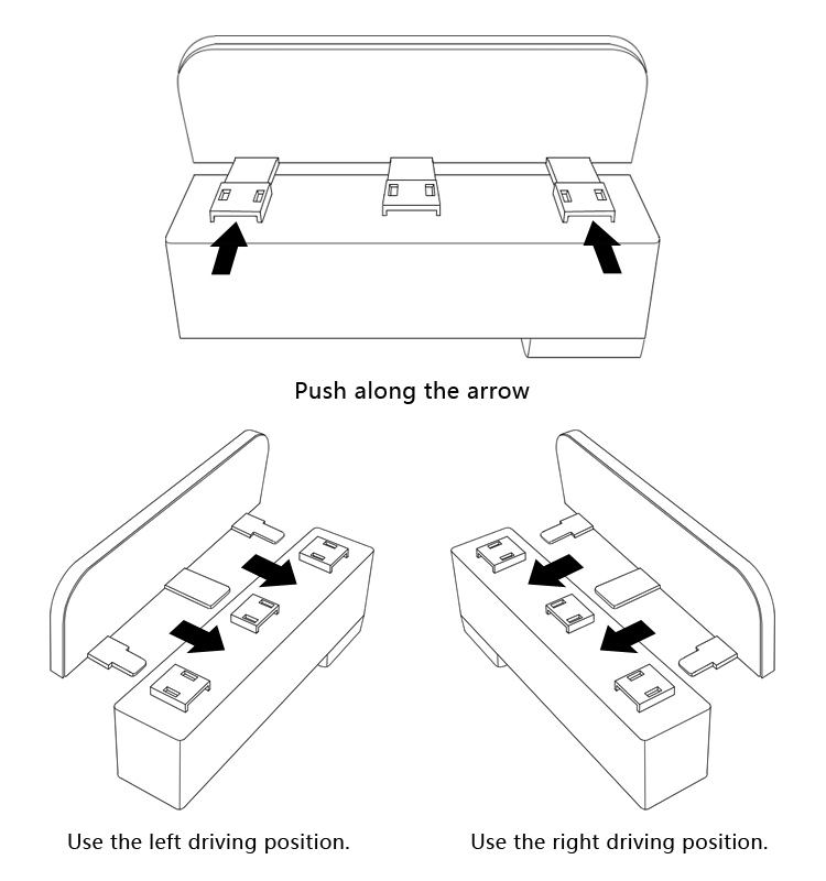 Console Side Pocket with Coin Organizer Car Pocket with USB CHARGER