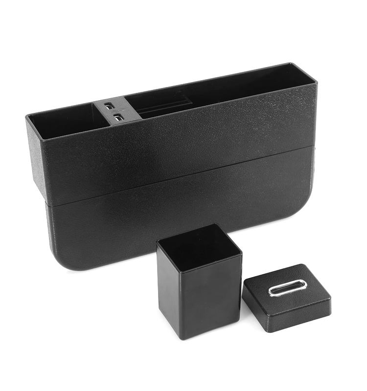 Console Side Pocket with Coin Organizer Car Pocket with USB CHARGER