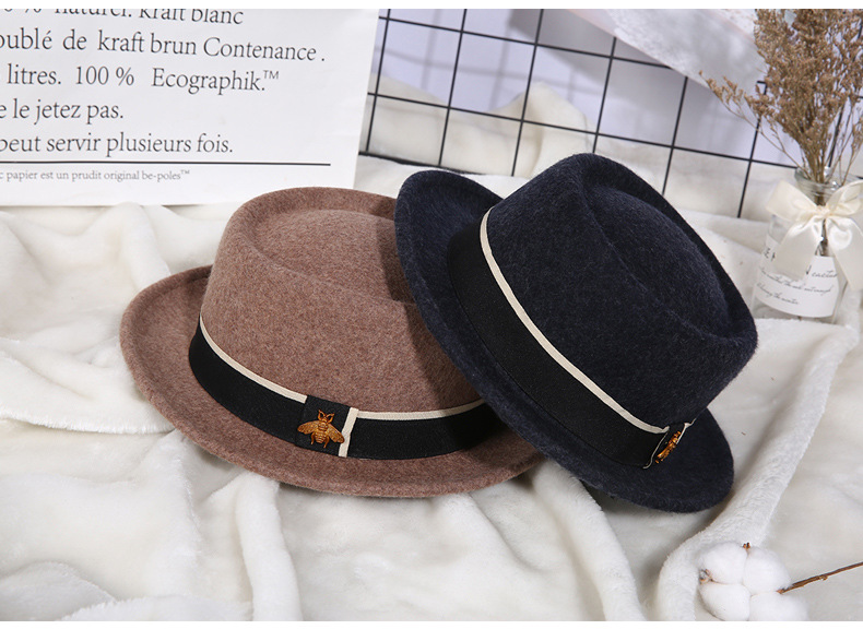 Title 2, Ladies Pure Wool Top Hat with Little Bee Access...