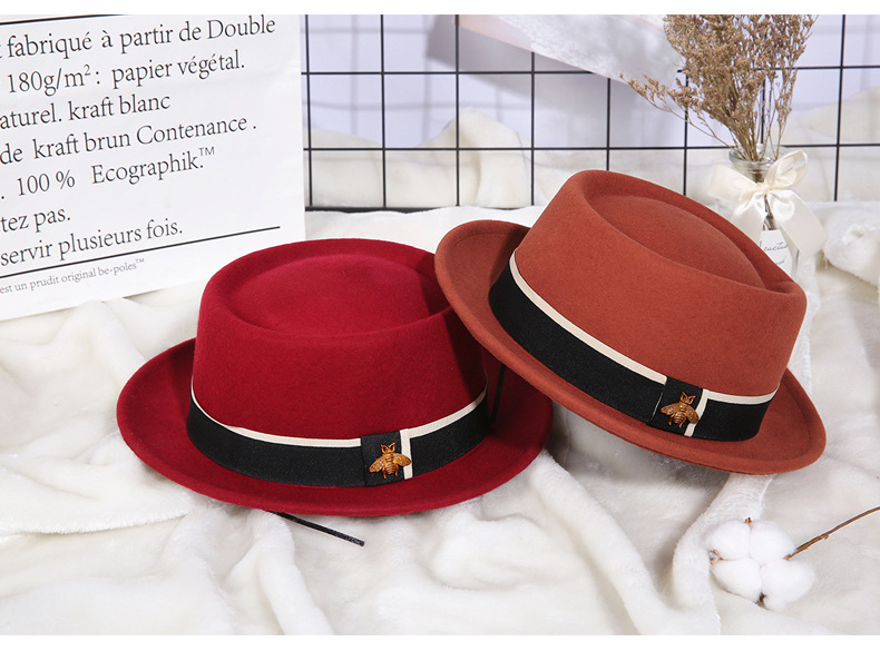 Title 3, Ladies Pure Wool Top Hat with Little Bee Access...