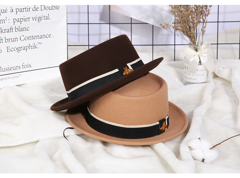 Title 6, Ladies Pure Wool Top Hat with Little Bee Access...