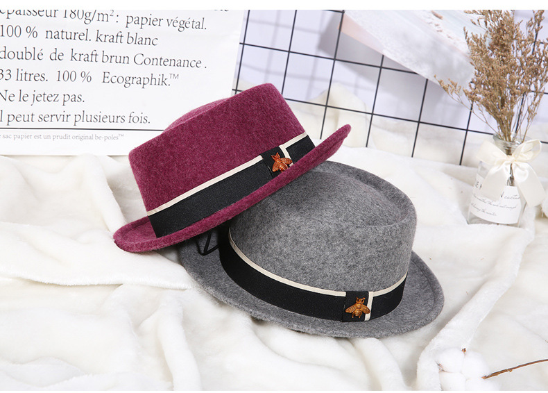 Title 9, Ladies Pure Wool Top Hat with Little Bee Access...