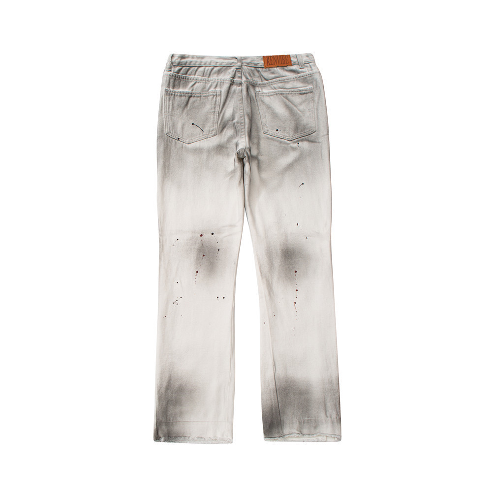 Title 2, Jeans de hombre con efecto tie-dye salpicado de...