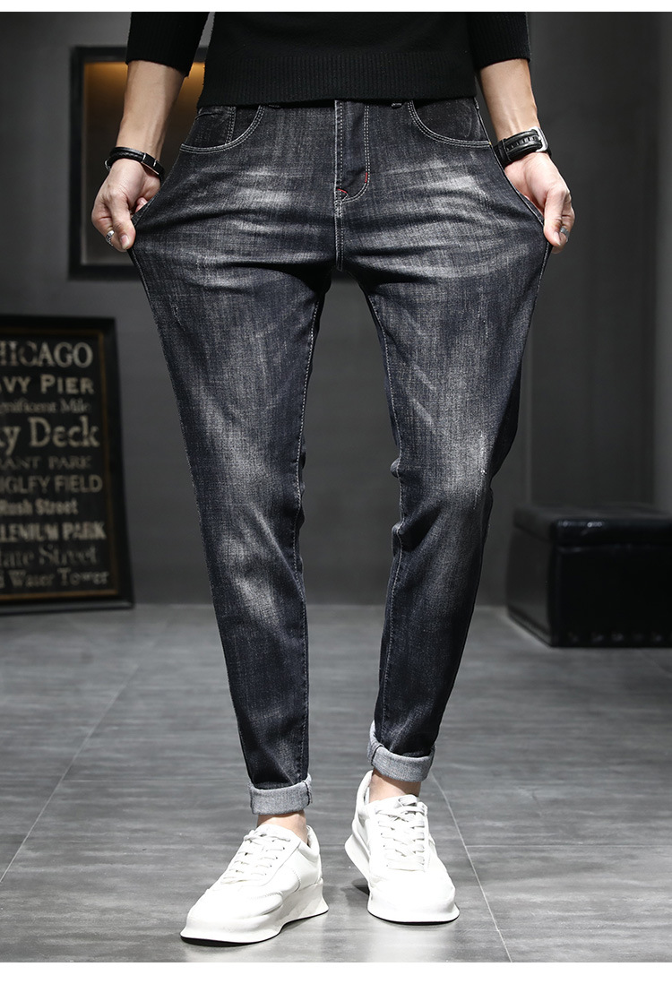 Title 2, Pantalon Long Casual Noir Slim Fit Homme Petits...