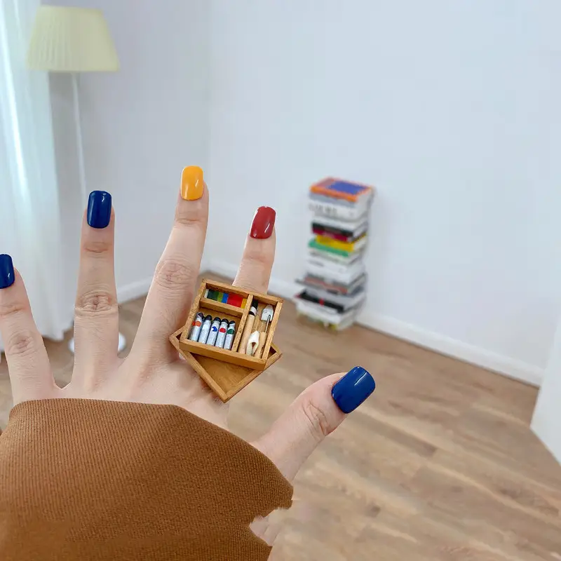 Original Niche Art Design Wooden Paint Box Ring