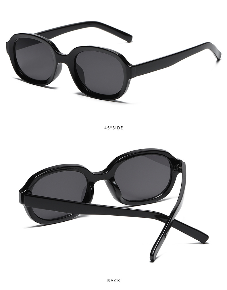 Title 4, Oval Trend Fashion Concave Statement Sunglasses