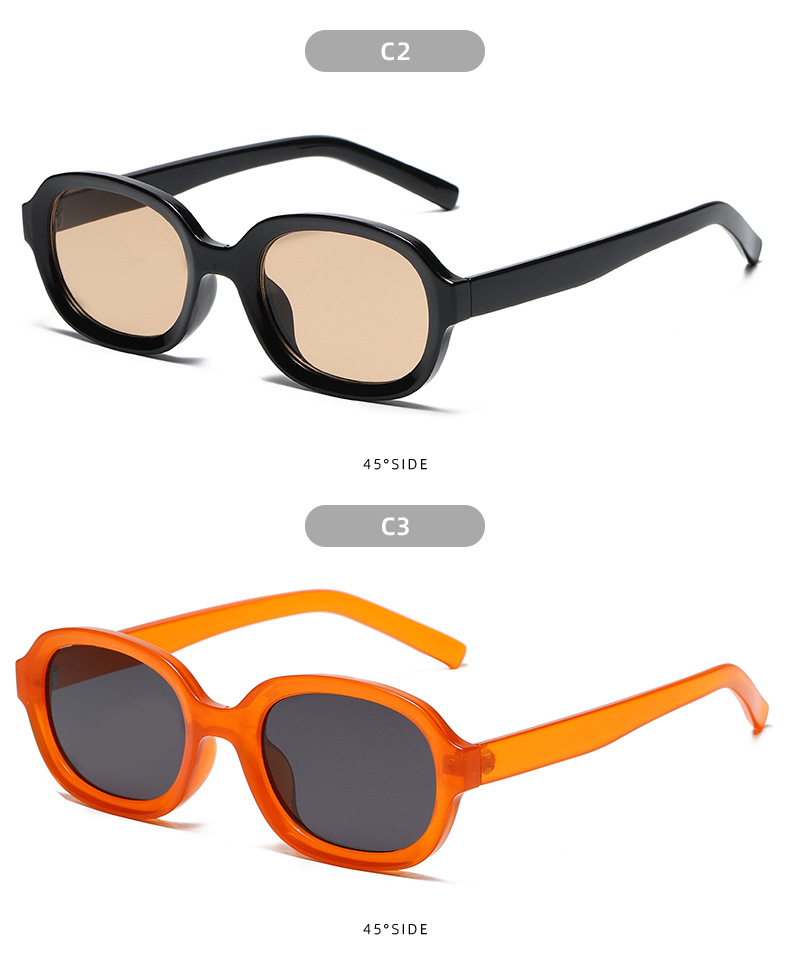 Title 6, Oval Trend Fashion Concave Statement Sunglasses