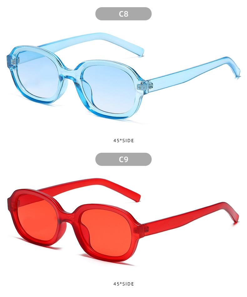 Title 9, Oval Trend Fashion Concave Statement Sunglasses