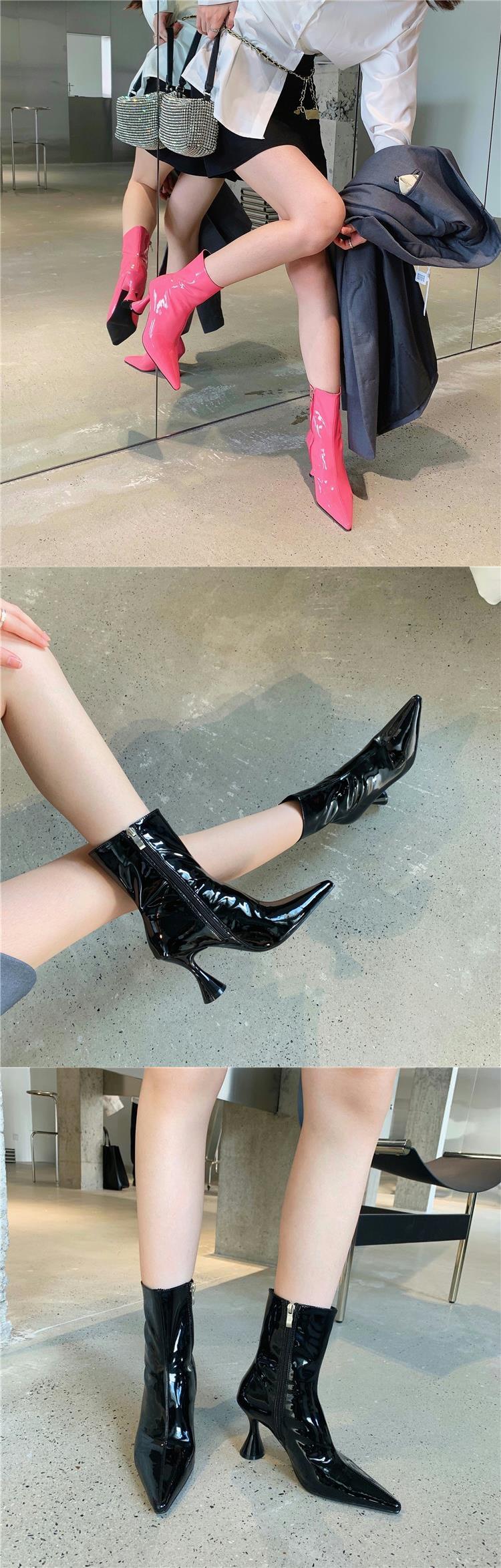 Title 13, Womens Fall Patent Leather Boots with Blackjac...