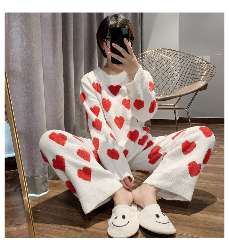 Title 8, Love Coral Velvet Cute Suit Plus Velvet Thick C...