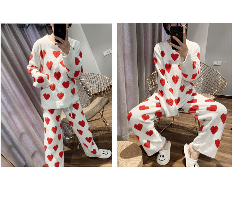 Title 10, Love Coral Velvet Cute Suit Plus Velvet Thick C...