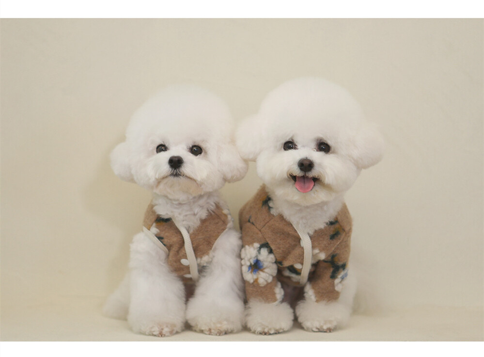 Title 1, New Warm Lamb Wool Flower Dog Sweater. Keep you...