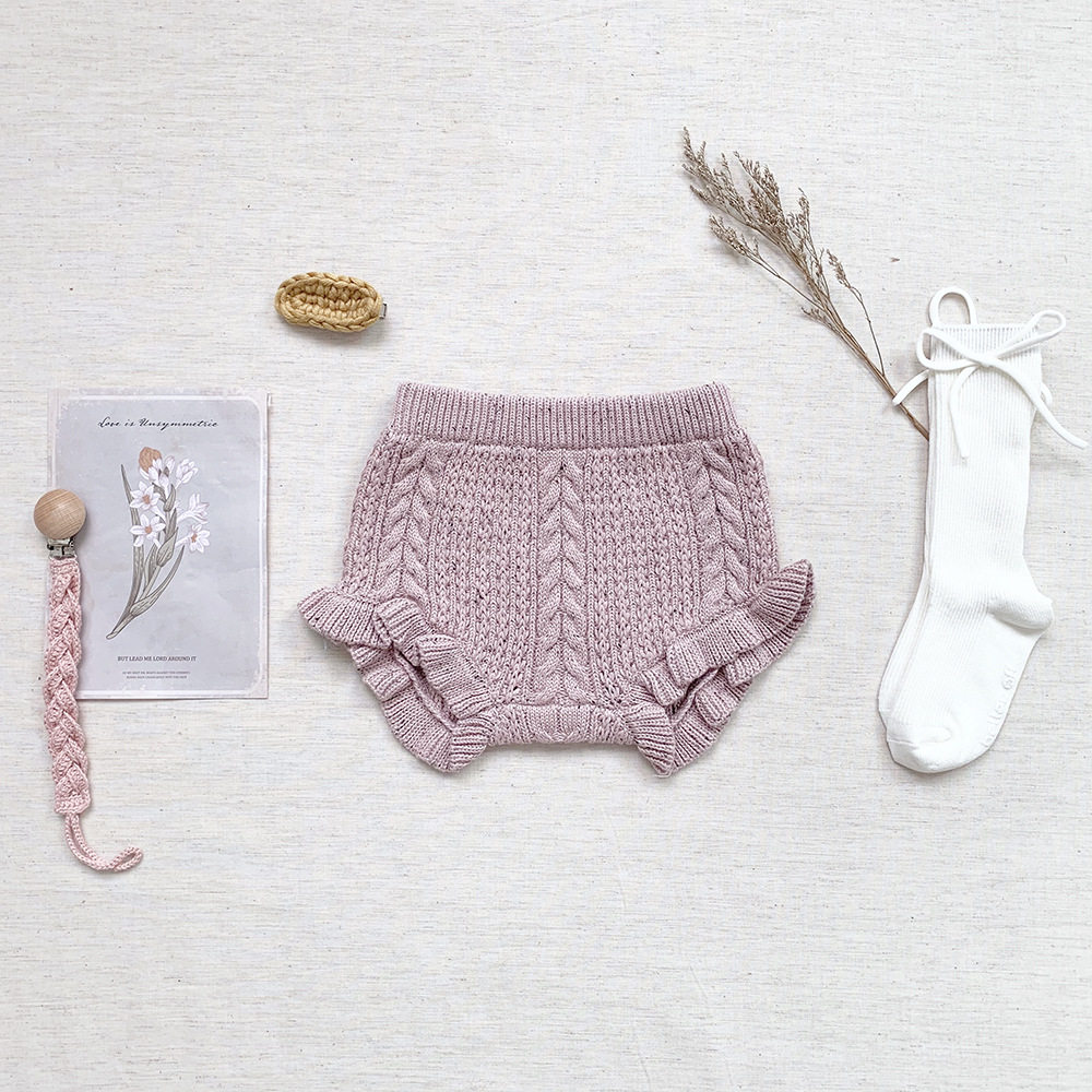 Title 11, Baby Mädchen Twisted Knit Shorts mit Farbpunktm...