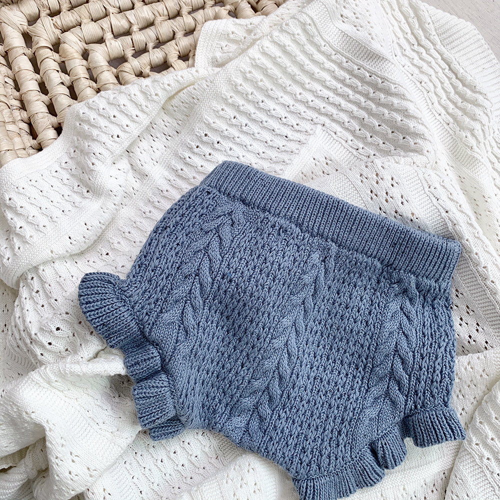 Title 20, Baby Mädchen Twisted Knit Shorts mit Farbpunktm...