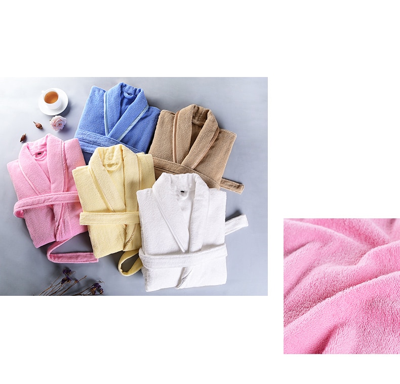 Title 5, Cotton Towel Robe Long Absorbent Quick-drying