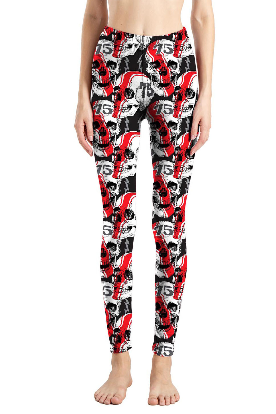 Title 2, Leggings con estampado de grafiti abstracto de ...